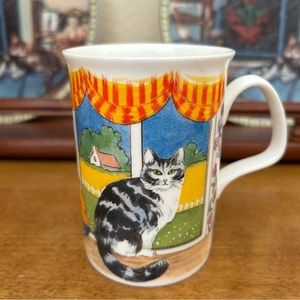 Vintage 1990s cat mug cup from UK